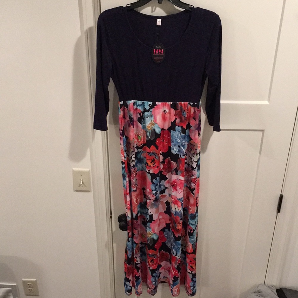 Blue Time Maxi Dress NWT!!!